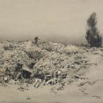 A Depiction of a Runner in Front of the Trenches at Arras